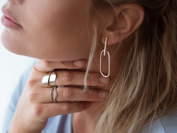 Oorbellen Earring Presly & Ring Rana & Ring Melle & Ring Melle V 925 sterling zilver Laura Design