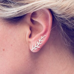 Oorbellen Ear Climber Leafy 925 sterling zilver Laura Design