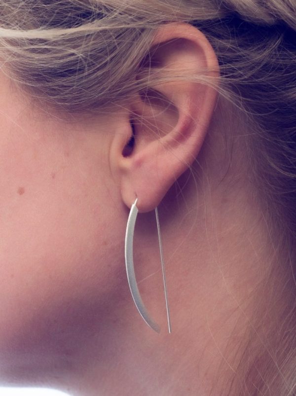 Oorbellen Earring Ceylin 925 sterling zilver mat Laura Design