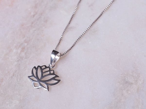 Ketting Necklace Lotus 925 sterling zilver Laura Design