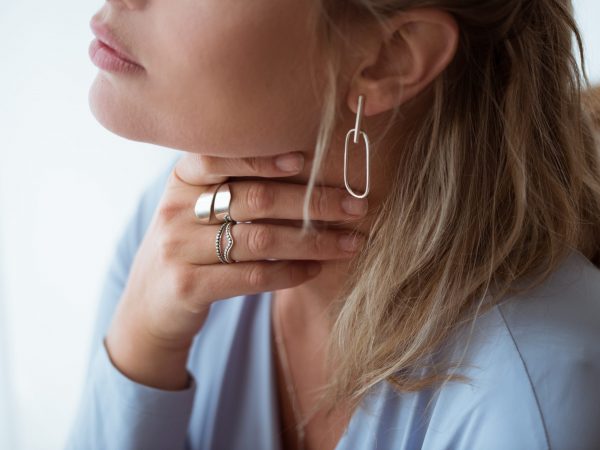 Oorbellen Earring Presly & Ring Rana & Ring Melle & Ring Melle V 925 sterling zilver Laura Design