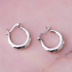 Oorbellen Hoop Earrings Dove 925 sterling zilver Laura Design