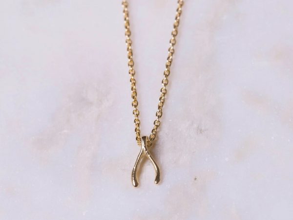 Ketting Necklace Twig 925 sterling zilver en 18K goud Laura Design