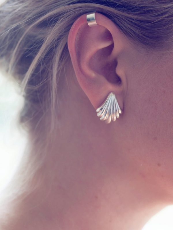 Oorbellen Earring Seashell & Ear cuff Simple 925 sterling zilver Laura Design