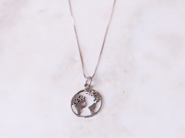 Ketting Necklace Globe 925 sterling zilver Laura Design