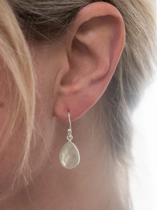 Oorbellen Earring Gemstone Aletta 925 sterling zilver Peridot Laura Design