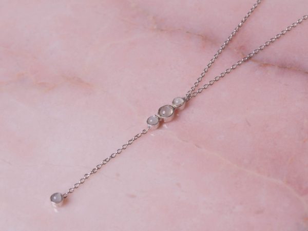 Ketting Necklace Gemstone Alicia 925 sterling zilver Maansteen Laura Design