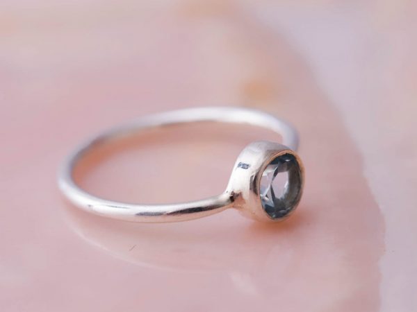 Ring Gemstone Angelina 925 sterling zilver Aquamarijn Laura Design