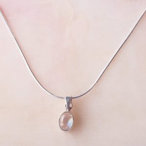 Ketting Necklace Gemstone Indy 925 sterling zilver Maansteen Laura Design