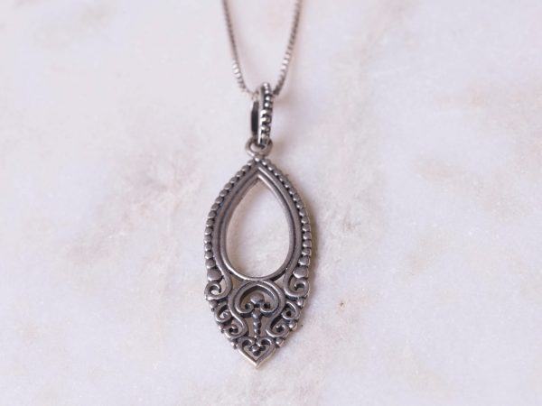 Ketting Necklace Marquise 925 sterling zilver Laura Design