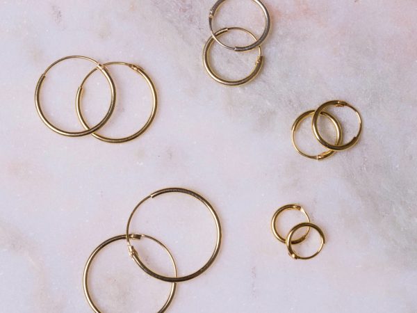 Oorbellen Hoop Earrings Anice 925 sterling zilver en 18K goud Laura Design
