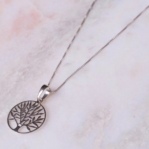Ketting Necklace Albero della vita 925 sterling zilver Laura Design