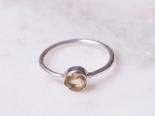 Ring Gemstone Angelina 925 sterling zilver Citrien Laura Design