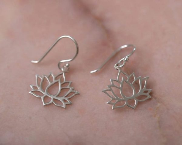 Oorbellen Earring Lotus Flower Chic 925 sterling zilver Laura Design