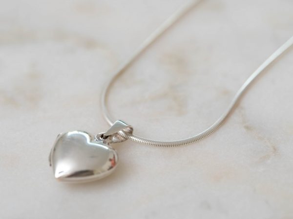 Ketting Necklace Open Heart 925 sterling zilver Laura Design