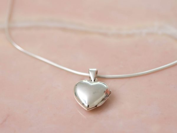 Ketting Necklace Open Heart 925 sterling zilver Laura Design