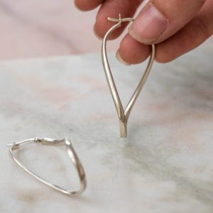 Oorbellen Hoop Earrings Twist Chic 925 sterling zilver Laura Design