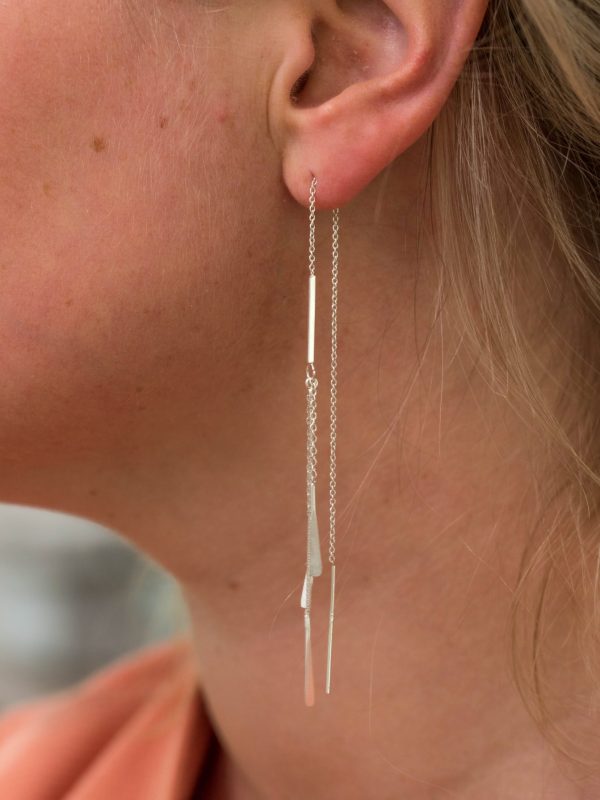 Oorbellen Ear Threader Amelie 925 sterling zilver Laura Design