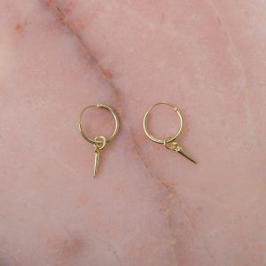 Hoop-Earring-Solance-925-Sterling-Silver-18kgold-plated-Headphoto-Laura-Design
