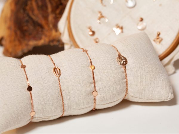 Roségouden armbanden Celine, Sealife, Selina Laura Design