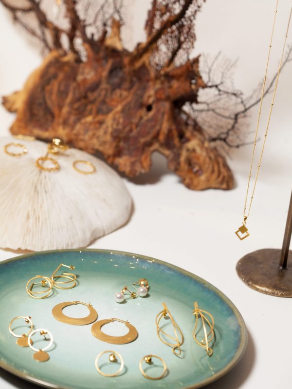 Oorbellen Hoop Earrings Nova & Earring Zoë & Earring Doutzen 925 sterling zilver en 18K goud Laura Design
