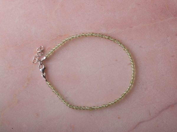 Armband Bracelet Gemstone Peridot 925 sterling zilver Laura Design