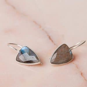 Oorbellen Earring Gemstone Adalyn 925 sterling zilver Labradoriet Laura Design
