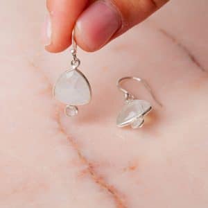 Oorbellen Earring Gemstone Alaia 925 sterling zilver Maansteen Laura Design