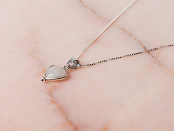 Ketting Necklace Gemstone Ophelia 925 sterling zilver Maansteen Laura Design