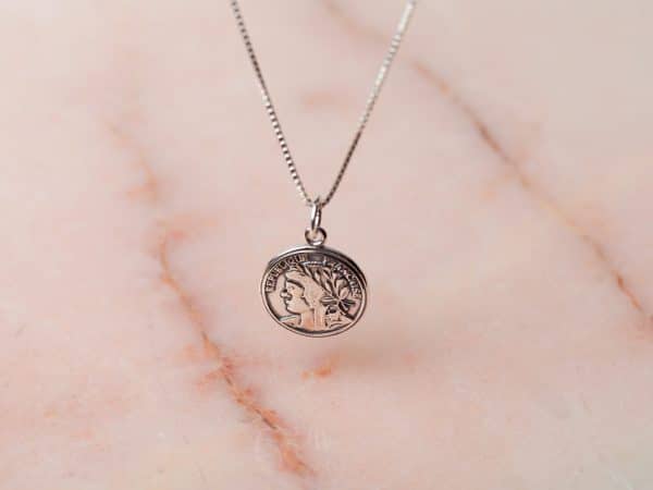 Ketting Necklace Monnaie 925 sterling zilver Laura Design