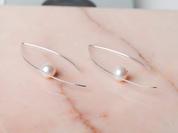 Oorbellen Earring Pearl Emilia 925 sterling zilver zoetwaterparel Laura Design