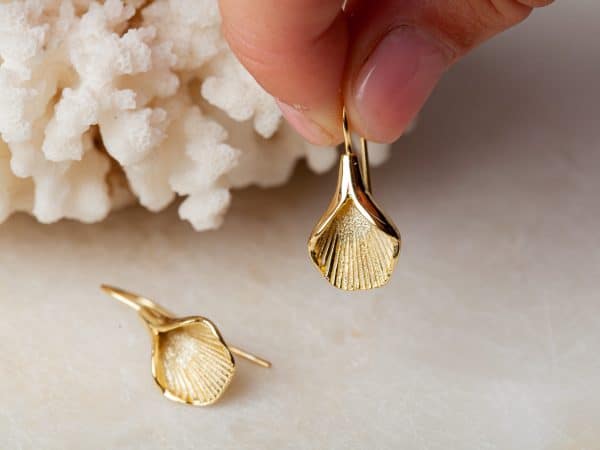 Oorbellen Earring Chalice 925 sterling zilver en 18K goud Laura Design