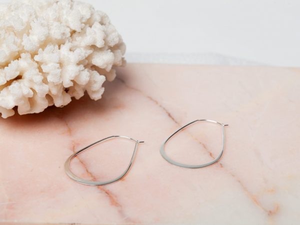Oorbellen Hoop Earrings Ovale 925 sterling zilver Laura Design