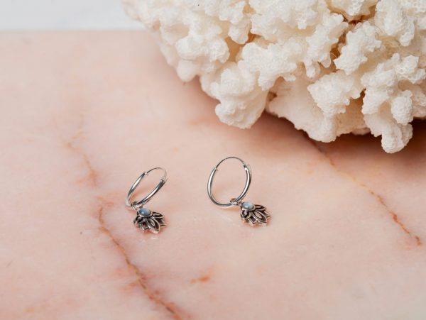 Oorbellen Hoop Earrings Loïs Perla 925 sterling zilver Laura Design