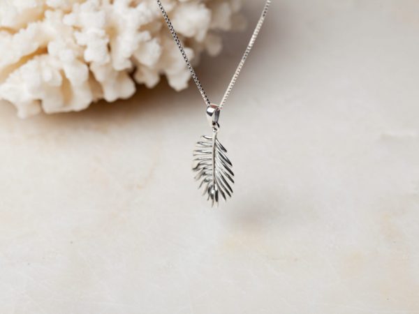 Ketting Necklace Palm Leaf 925 sterling zilver Laura Design
