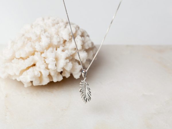 Ketting Necklace Palm Leaf 925 sterling zilver Laura Design