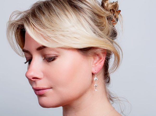 Oorbellen Earring Flower Chic 925 sterling zilver Laura Design