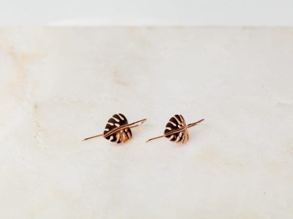Oorbellen Earring Lidia 925 sterling zilver en 18K roségoud Laura Design