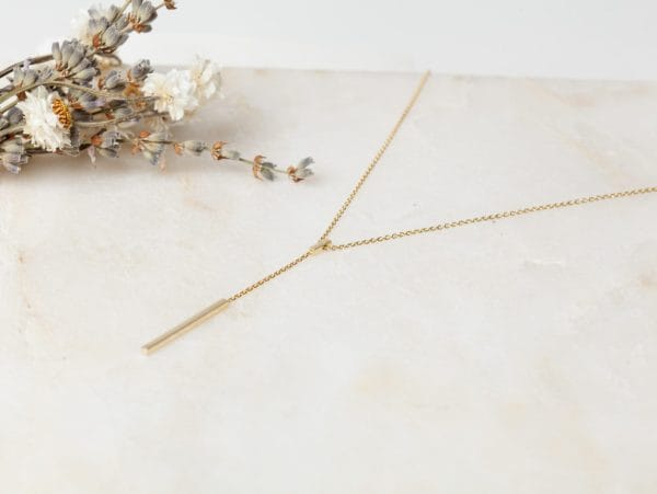 Ketting Necklace Lynn 925 sterling zilver en 18K goud Laura Design