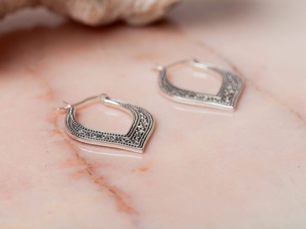 Oorbellen Hoop Earrings Yasmine 925 sterling zilver Laura Design