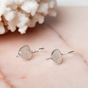 Oorbellen Earring Gemstone Lory 925 sterling zilver Maansteen Laura Design