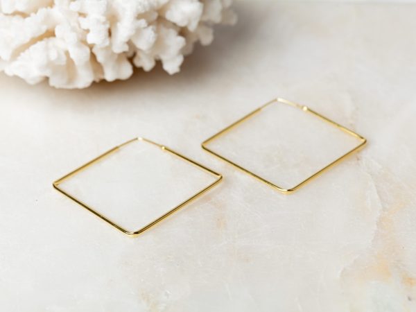 Oorbellen Hoop Earrings Ellen 925 sterling zilver en 18K goud Laura Design