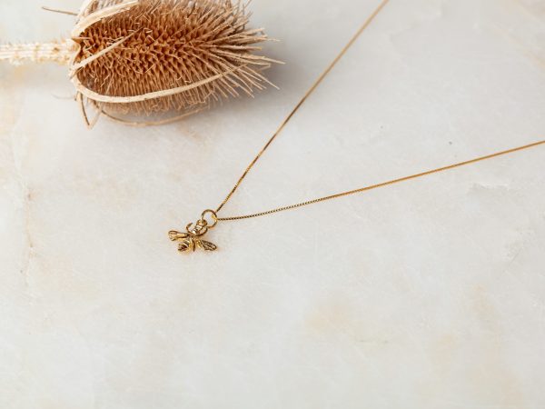 Ketting Necklace Bee 925 sterling zilver en 18K goud Laura Design