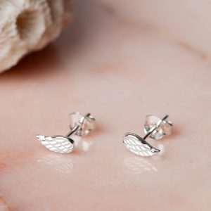 1e afbeelding Oorbellen Earstud Little Wing 925 sterling zilver Laura Design