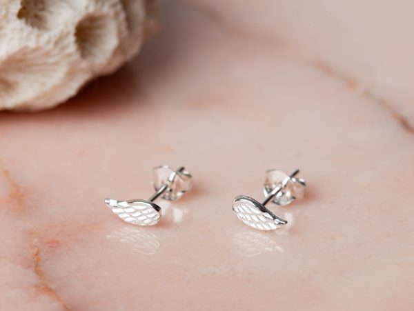 1e afbeelding Oorbellen Earstud Little Wing 925 sterling zilver Laura Design