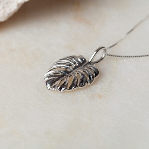 Ketting Necklace Monstera 925 sterling zilver Laura Design