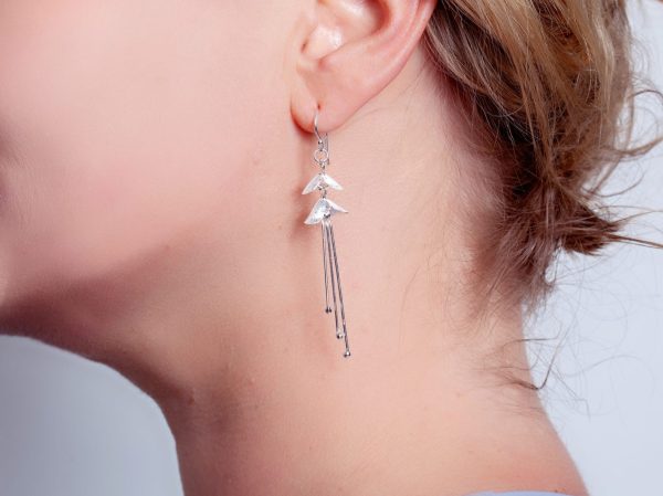 Oorbellen Earring Lily 925 sterling zilver mat Laura Design