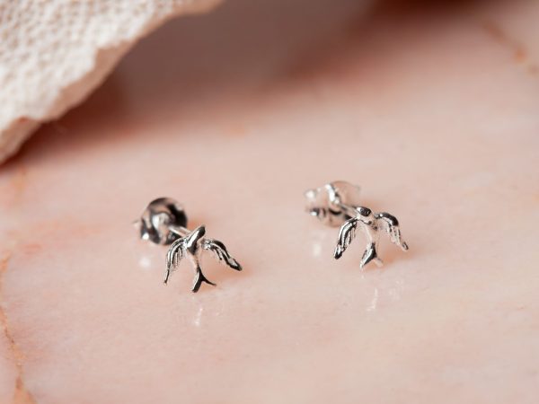 Oorbellen Earstud Swallow 925 sterling zilver Laura Design