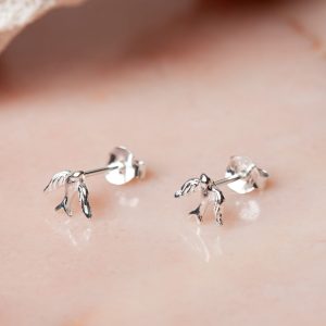 1e Oorbellen Earstud Swallow 925 sterling zilver Laura Design