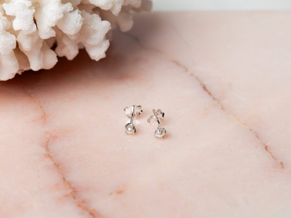Oorbellen Earstud Pearl Anna 925 sterling zilver zoetwaterparel Laura Design